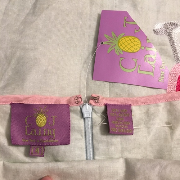 CJ Laing Linen Martini Print Dress - Picture 7 of 8